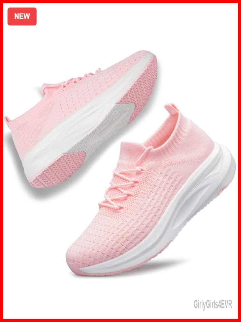 Women's Slip On Walking Shoes Breathable Mesh Casual Running Sneakers Non Slip